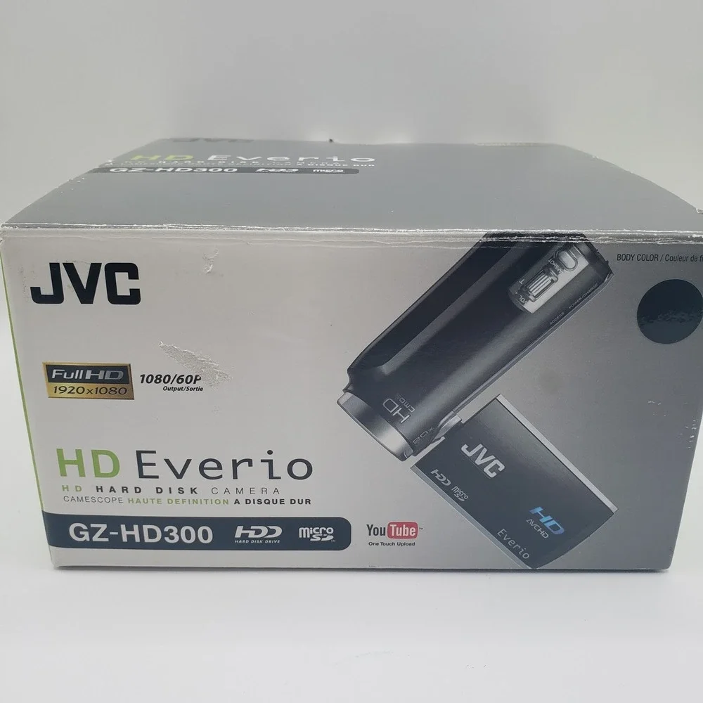 JVC Everio GZ-HD300 HD Camcorder HDD High Definition Digital Video Camera Black